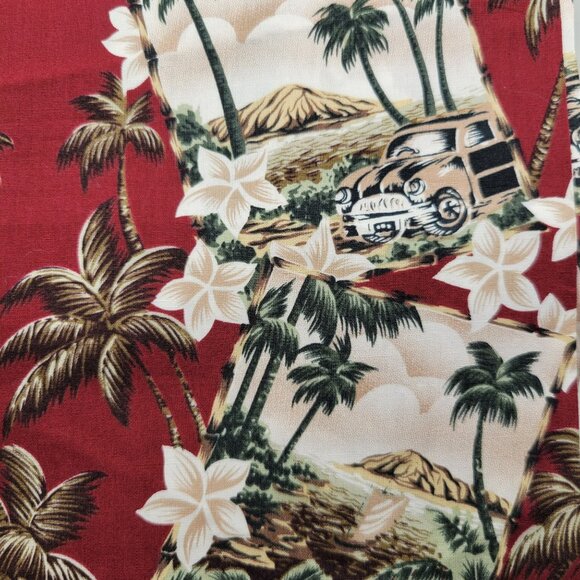 Hawaiian Print Surfboards Palms David Textiles Cotton Blend Coordinating Fabrics - Picture 4 of 7